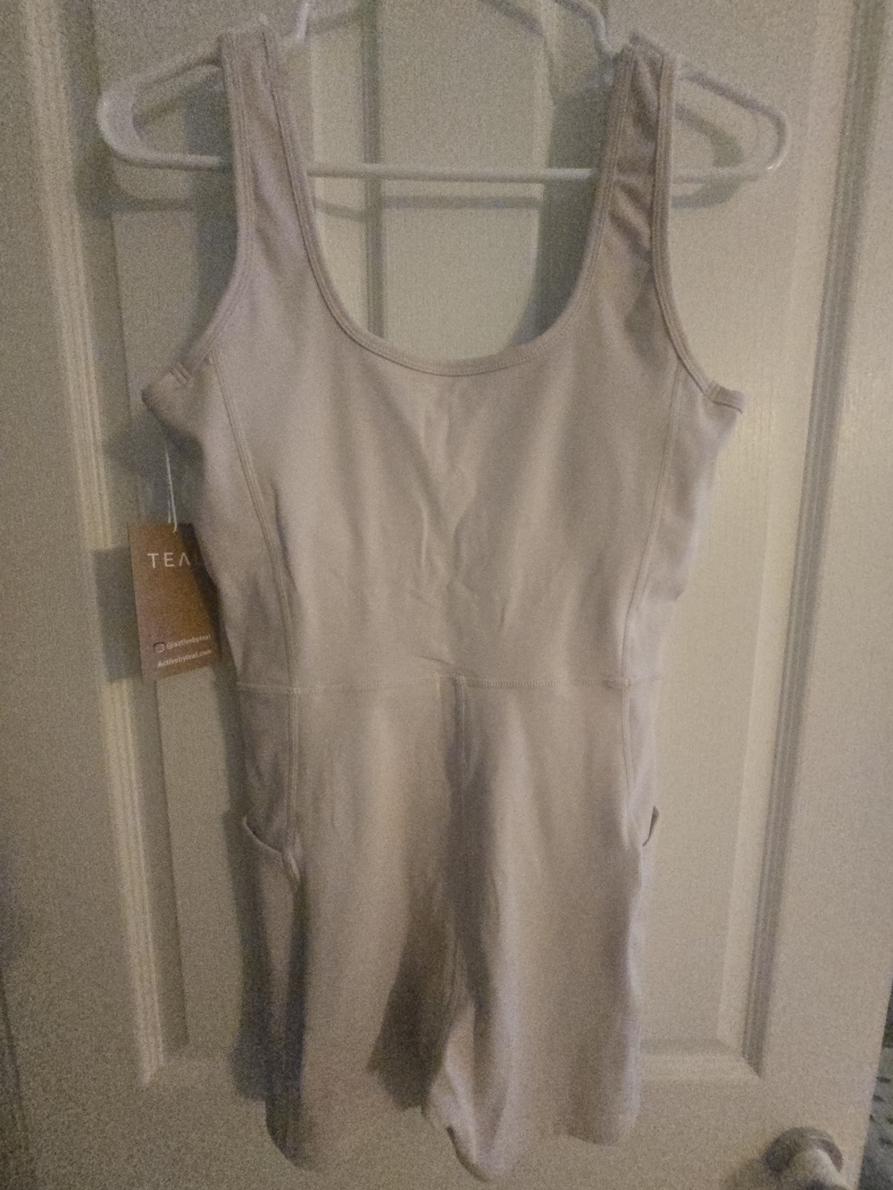 Active By Teal Britt Jumpsuit Taupe Gray
